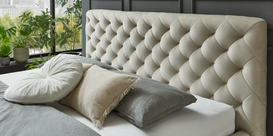 Samt im Schlafzimmer