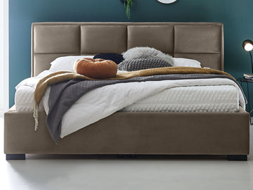 Velluto Samt (matt) / Taupe / 140x200 cm